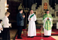 První mše svatá v domovské farnosti v OV-Mariánských Horách - P. Jiří Ramík, Jan Breník - jáhen.