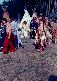 Z natáčení dokumentu, 1992