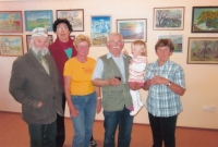 Výstava pamětníka (75 let) v Galerii 102 ve Velkém Poříčí v roce 2019
