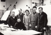 With colleagues in the construction of ČKD Hronov after 1970