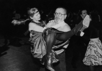 Ivan a Věra Jirousovi, první setkání po Ivanově propuštění z vězení, 1989