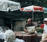 Dan Arje, syn Irmy, synovec Victora, na návštěvě v Čechách, 1996