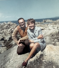 S manželem Melem v Irsku, 1969