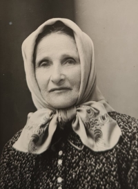 Grandmother Marie Nováková from Vyšné, circa 50 years old