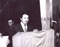 Fr. Němec, závodní konference ROH n. p. Kras, únor 1974