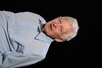 Current photo of professional badminton player Jaroslav Kozák, from the filming in June 2022, in Košice. (number two)

