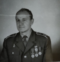 Karel Mikolín as an officer of the Czechoslovak Army