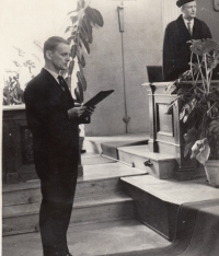 Jan Herejk at graduation, 1967