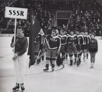 MS ve Stockholmu, nástup hokejového mužstva SSSR, 21. března 1969