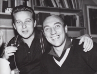 Oldřich Řičánek s Vlastimilem Bubníkem, nedatováno