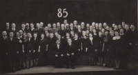 Pěvecký sbor Podhoran slavící 85 let své existence, Holešov 1946