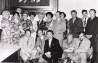 Class reunion of the Prostějov grammar school, 1960