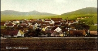 Contemporary photograph of the village of Kout in Šumava, where Ludmila Terčová spent her childhood and the family had a large family barber shop