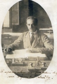 Cyril Burget na vojenské službě po první světové válce v Brně