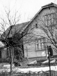 Dům v Kobeřicích, kde pamětnice vyrůstala 
