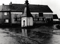 Home of Jiří Kupilík as seen from the chapel