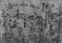 Tablo z Vyššího leteckého učiliště v Košicích, ročník 1962-1964