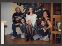 Ferdinand Čermák s rodinou, Vídeň, začátek 90. let