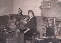 Francoise London jako studentka střihu, Paříž 1956