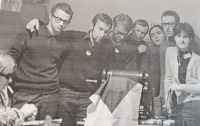 Redakce časopisu Ekonom v roce 1968, Štěpán Bittner třetí zprava