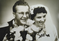 Svatební fotografie Vlasty Forejtové, 1956