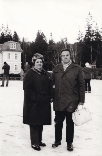 Pamětníkovi rodiče Helena a Štěpán Bittnerovi, 80. léta 20. století