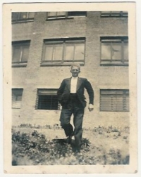 Josef Havlát v době studí na gymnáziu v sextě za války, Brno Barvičova