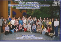Lektoři a studující na letním výcviku. Chorvatsko, 2004