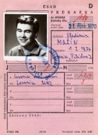 Průkazka na autobus pamětníka z dob, kdy pracoval v SCHZ