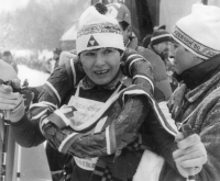 Witness at the 19th edition of the Jizerská 50 race, 1986