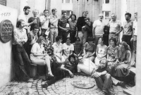 Architekti u památníku Adolfa Loose, 1984