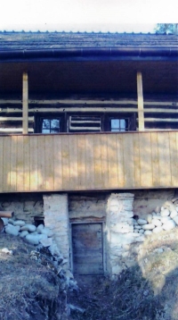 Bethlehem, Mrs. Faryniak's house, and its lower exit, through which the Reisz family were able to escape. 