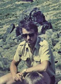 Josef Kosák in Malá Fatra mountains, 1970