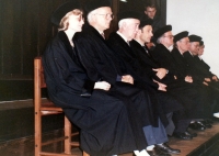 Ludmila Muchová při promocích na teologické fakultě