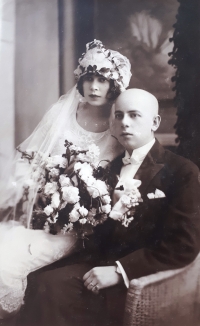 Svatba Josefa a Marie Martinovských, Kneruty, 1926