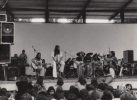 At a concert, Chvaletice, 1981