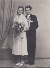 Svatba Věry Domincové a Antonína Domince, 1953