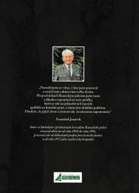 Zadní strana obalu knihy Zelené vzpomínání, kterou sepsal František Janáček ve svých 80 letech