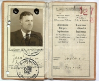 Josef Robotka, falešný doklad z Protektorátu, Všeobecná občanská legitimace na jméno Jaroslav Rovenský