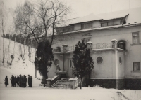 Sokol gym in Klášterec nad Orlicí, 1954
