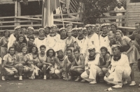 Sokol meeting in 1948 - a group of Yugoslav sailors