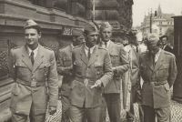Sokol meeting in 1948 - a group of Yugoslav soldiers