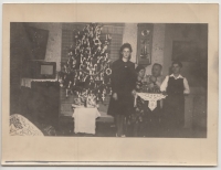 Vánoce, Vlasta s rodinou, Náměšť nad Oslavou, 1939