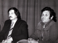 Zdeněk Kuchta (right) with Josef Lux, circa 1990