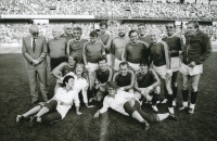 Jiří Štěpnička (first from right), Sparta Stadium, 1980s