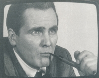 Jiří Štěpnička v roli Klementa Gottwalda, 1986