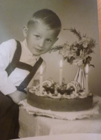 Lubomír Linhart at the age of three in 1961