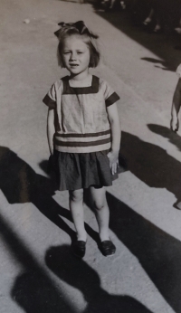 Magdalena Třebická na všesokolském sletu roku 1948 