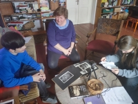 Natáčení rozhovoru s paní Magdalenou Třebickou v rámci projektu Příběhy našich sousedů