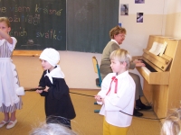 U klavíru při Vánočním jarmarku, Špindlerův Mlýn, 2006